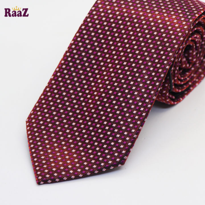 Maroon%20Dot%20Men%20Premium%20Embroidery%20Cotton%20Silk%20Neck%20Tie%20-%20Image%203