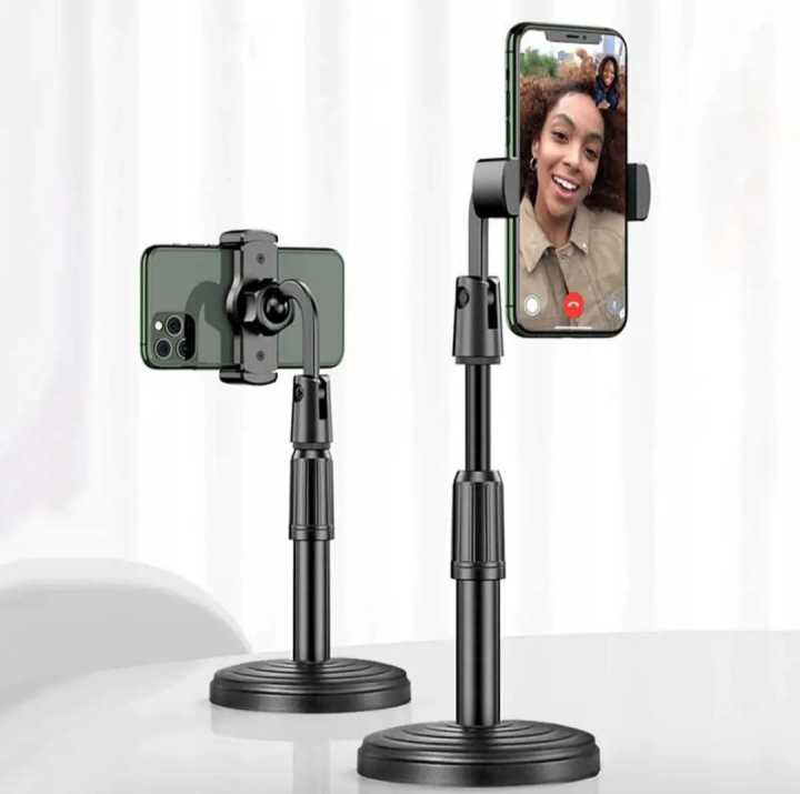 L7%20Mobile%20Phone%20Holder%20Height%20Adjustable%20Stand%20&%20360%C2%B0%20Rotatable%20for%20Live%20Streaming%20Shoot%20YouTube%20TikTok%20Video%20Round%20Base%20Smartphone%20-%20Image%203