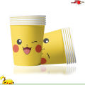 New Pokemon Birthday Decoration Pikachu Balloon Party Supplies Disposable Tableware Tablecloth Straws Cup Plates Baby Shower Toy. 