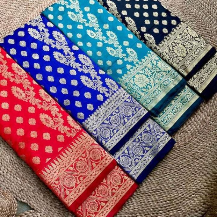 Exclusive Trendy and Fashionable Tangail Soft Silk Katan Saree For Women 1 pice