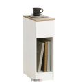 Bedside Table with 1 Drawer & Open Storage Shelf – Nightstand Side Table.