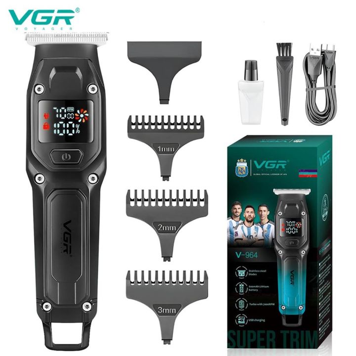 VGR%20V-964%20Rechargeable%20Digital%20Display%20100%20Min%20Runtime%20Hair%20&%20Beard%20Trimmer%20-%20Image%202