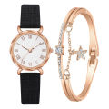 Women's Watches Bracelets Set Rome Font Digital Quartz Wristwatches Girl's Gift. 