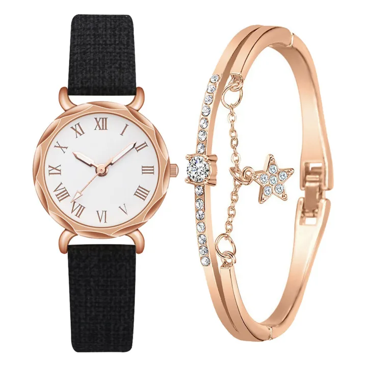 Women's%20Watches%20Bracelets%20Set%20Rome%20Font%20Digital%20Quartz%20Wristwatches%20Girl's%20Gift%20-%20Image%204