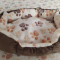 Pet Dog Beds Mats Soft Plush Warm Sofa Kennel Sleep Basket Small Dogs Cat Puppy.