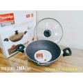 Prestidge 30cm Marble Coating Deluxe Non Stick Cookware Korai. With Lid And Induction Bottom Casserol. C:P550.. 