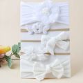10Pcs-Set /5 pcs set /3 pcs set Lace Flower Baby Girls Headband Bowknot Elastic Newborn Hair Band Cute Baby Headwear.