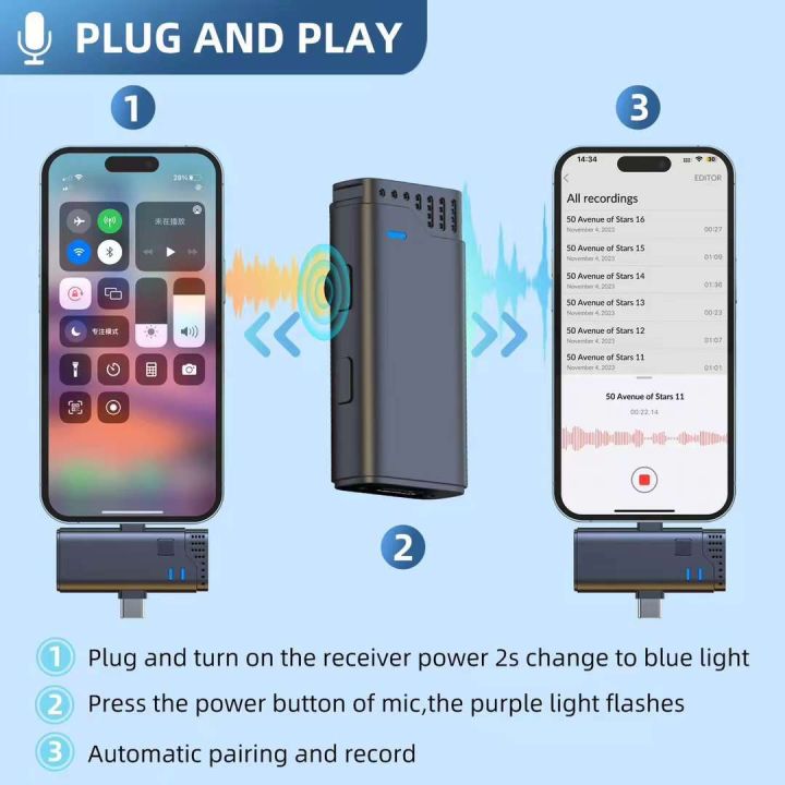 Jmary%20MW-16%202.4G%20Wireless%20Dual%203%20in%201%20Wireless%20Lapel%20Microphone%20For%203%20in%201%20Mic%20For%20%20iPhone%20Mobile%20&%20Camera%20-%20Image%203