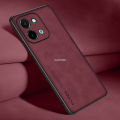 Vantime for vivo Y28 4G Case PU Leather Slim Matte Hard Back Cover. 