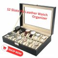 12 Slot Watch Storage Box Organizer. 