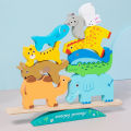 Cross-border CPC Animal Balance Stacking Fun Children's Hand-Eye Coordination Educational Early Education Balance Stacking High Building Block Toys.