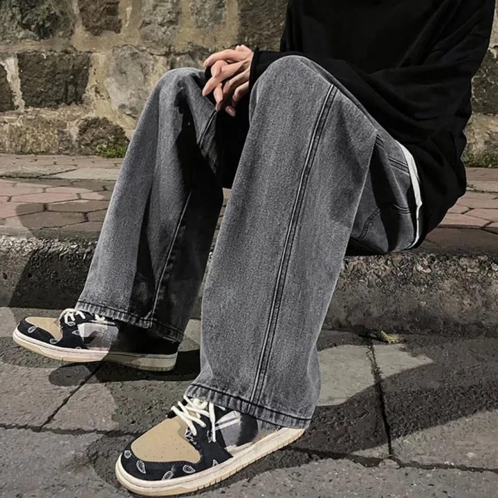 Trendy%20Men%20Jeans%20Soft%20Men%20Pants%20Drawstring%20Daily%20Wear%20Pure%20Color%20Men%20Jeans%20-%20Image%207