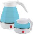 220V 0.6L Mini Folding Kettle Portable Water Heater 600W Silicone Compression Electric Kettle Home Kettle Easy To Travel.
