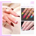 200pcs Nail Tips Short Stiletto Acrylic Pre-Shaped Extra Clear Short Nails 10 Sizes Half Cover Nail Tips for Acrylic Nails.