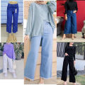 Denim Plazzo pant Stylish new Trendy look Jeans Pant For Women. 