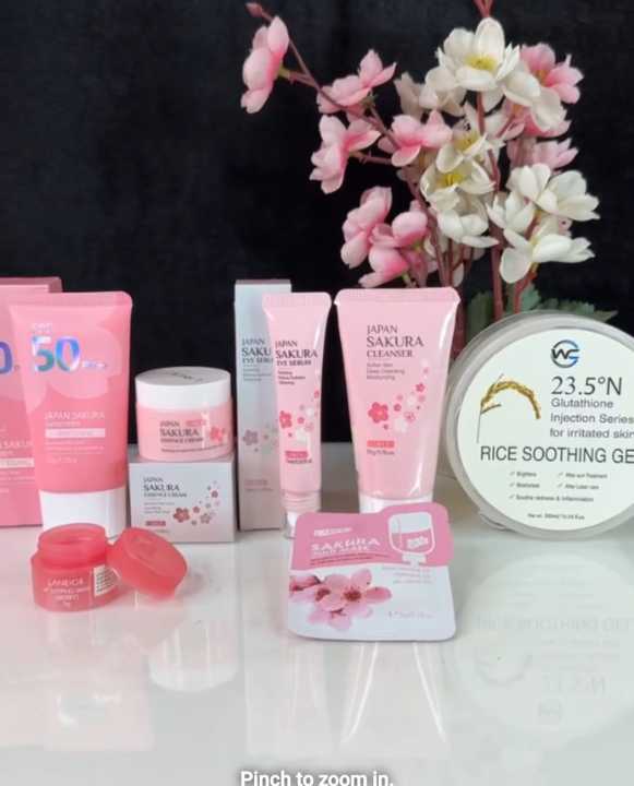 LAIKOU Japan Sakura 7 Pcs/Set SkinCare Combo