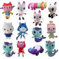 10pcs 20-32cm Gabby Doll House Plush Toy Backpack Cat Cake Cat Mermaid Stuffed Animal Plushie Gbay Sticker for Kid Chrismas Gift. 