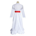 Horror Bride of Chucky Annabelle Cosplay Costume Dress Cos Wigs Conjuring Doll Mask Women Girls Evil Halloween Scary Outfits. 