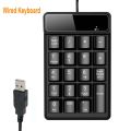 New 2.4GHz Wireless Wired Keyboard Bluetooth Mini USB Numeric Keypad Numpad Receiver Floating Key 19 Keys Number Pad. 