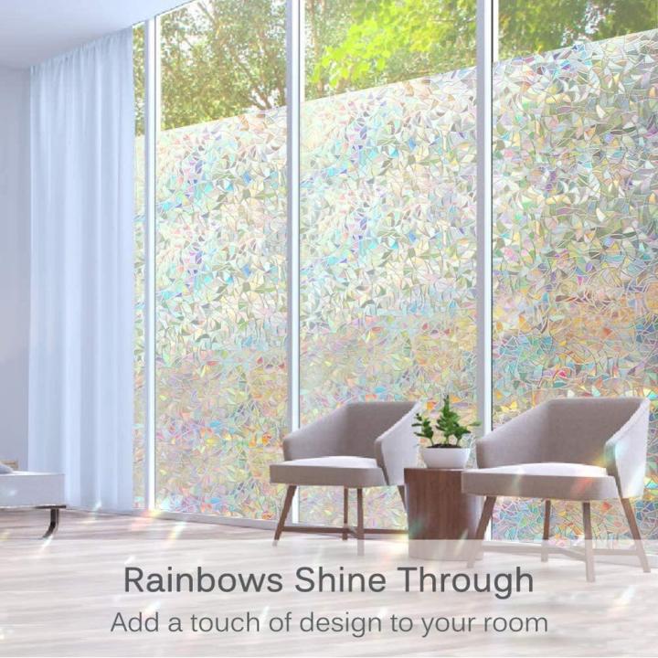 Privacy%20Decorative%20Window%20Films%20Rainbow%20Effect%20Stained%20Window%20Clings%20Non-Adhesive%203D%20Window%20Covering%20Film%20for%20Glass%20Door%20Home%20-%20Image%203