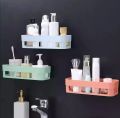 Wall Hanging Plastic Kitchen and Bathroom Shelves-Mulicolor.