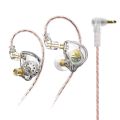 QKZ AK6 PLUS HiFi Earphones Detachable Audio Cable Dynamic Bass Noice Cancelling Sport Gaming Music Headphone AUX.
