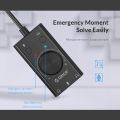 SC2 USB Sound Card External Headphone Desktop PC Notebook Audio Converter Volume Adjustable Driver-Free Plug and Play. 