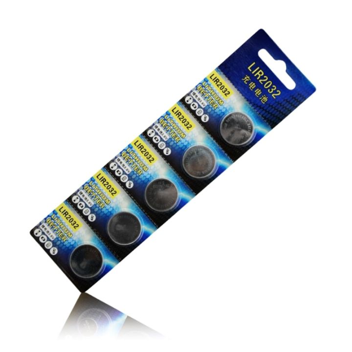 5pcs-30pcs 3.6V 40mAh LIR2032 Rechargeable Batteries LIR 2032 Button Cell Battery Replacement for Remote Motherboards Watches