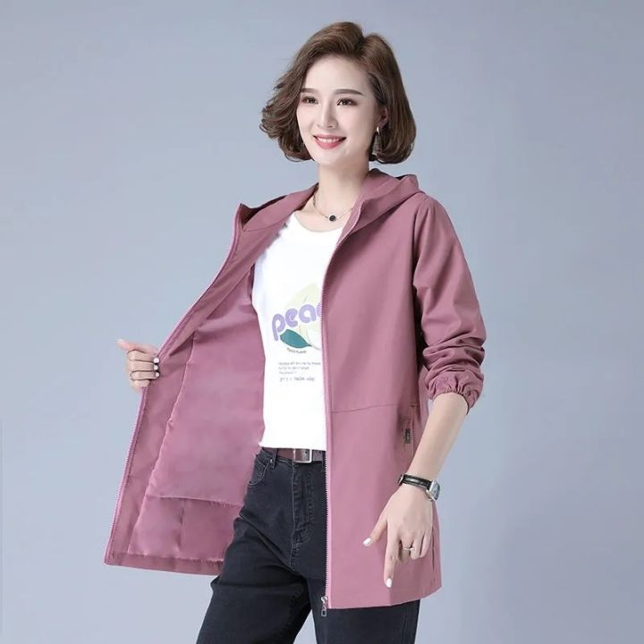 New%20Women's%20Jacket%20Hooded%20Long%20Sleeve%20Spring%20Autumn%20Casual%20Windbreaker%20Female%20Loose%20Jackets%20Oversize%20Ladies%20Outerwear%20-%20Image%206