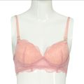 Baby Pink Color Cotton Foam Bra with Wire For Women. 