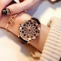 Watch Women Rhinestone Watches Ladies Watch Leather Big Dial Bracelet Women Wrist Watch Crystal Relogio Feminino Clock.