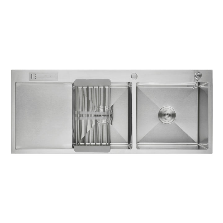 Stainless%20Steel%20Hand%20Made%20kitchen%20sink%20Double%20Bowl%20Single%20tray%2040x20"%20Teka%20Brand%20-%20Image%202