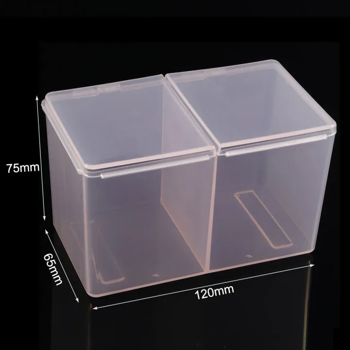 Myyeah%202Compartments%20Clear%20Remover%20Cotton%20Pad%20Swab%20Container%20Nail%20Art%20Tool%20Cotton%20Swabs%20Organizer%20Glitter%20Powder%20Storage%20Box%20-%20Image%205