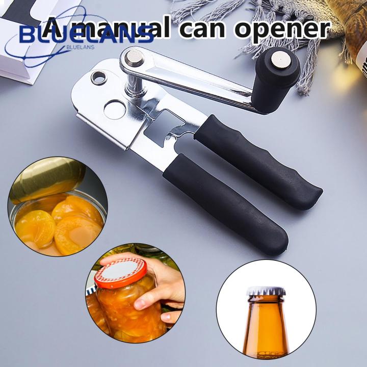 Stainless Iron Opener Effortless Manual Opener Ergonomic Handle Sharp Cutter Versatile Kitchen Gadget for Easy Bottle Opening Southeast Asian Buyer's Choice Long Handle Opener