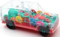 SUV Auto 360 Degree Rotation Concept Racing Car Toy Electric Mechanical Educational Transparent Car Gari Future Ideas 3D Light and Music Car Toy for Kids. 