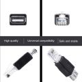 RJ45 Male to USB AF Adapter(Black). 