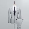 New design Men's Suits Slim Button Suit Pure Color Dress Host Show Jacket Coat Pant Formal Blazer Suit Homme 2021. 