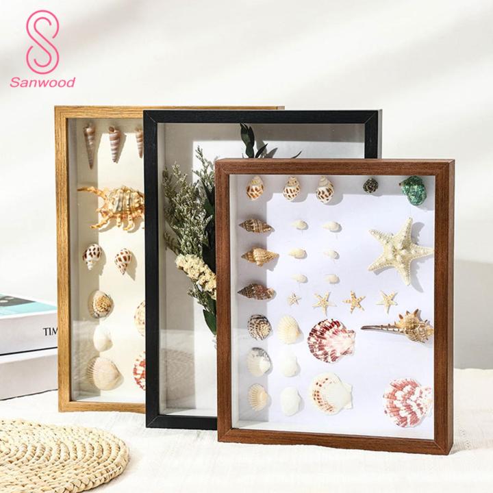Smooth Edges Picture Frame Handmade 3d Shadow Box Display Case with Dried Flowers Large Photo Frame Diy Fine Workmanship Frame