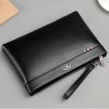 Luxury Brand Business Men Wallet Leather Man Clutch Bag Coins Pocket Purse Casual Envelope Long Wallets Male Handy Bag For IPAD.