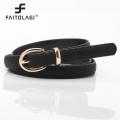 Thin Leather Female Belt Strap Black White Brown Women Belts Ladies Dress Belt Girls Pants Jean Waist Belt columns. 