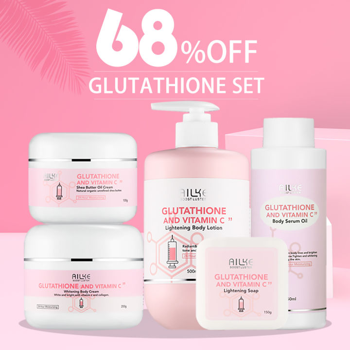 AILKE Skin Glowing Body Lotion, Moisturizing, Soft and Smooth Skin Cream, With Glutathion, Vitamin C, Suitable for All Skin Type AOutlierA