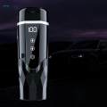 Car Heating Cup 12V 24V Heated Travel Mug for Tea Brewing Coffee Milk Heated.
