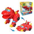 Newest Min Gogo Dino ABS Deformation Car/Airplane Action Figures REX/PING/VIKI/TOMO Transformation Dinosaur toys for Kids Gift.