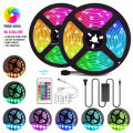 RGB Led 16 Color SMD5050 12V Strip Light With 24 Key IR Remote Led Strip Lighting For Ceiling Decoration.