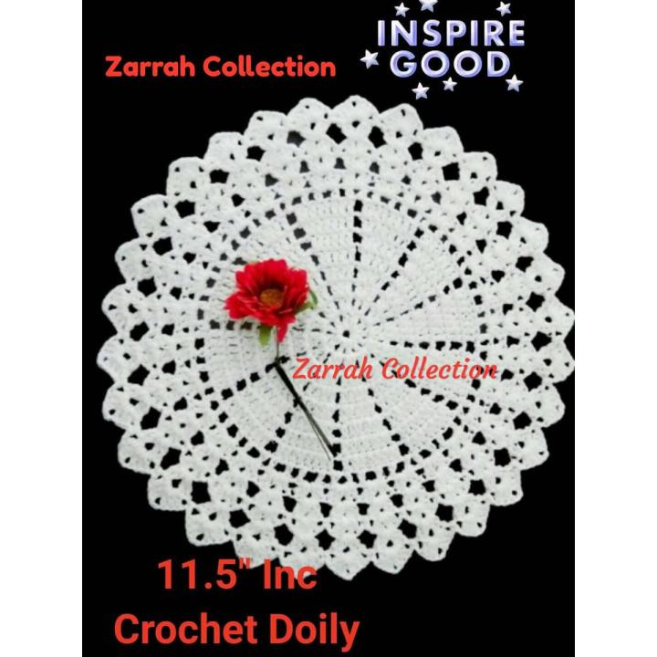 Unique%20Design,%20Crochet%20Doily%20Plate%20mat%20Round%2011"+Inc%20and%20more%20Attractive%20Useful%20-%20Image%204