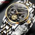 Olevs 2859 Stainless Steel premium quality waterproof Chronograph Watch. 