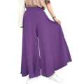 Women’s Wide Leg Palazzo Pants – Premium Micro Cherry Fabric.