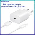 Samsung Super Fast Charger (25W PD) with Type C cable. 