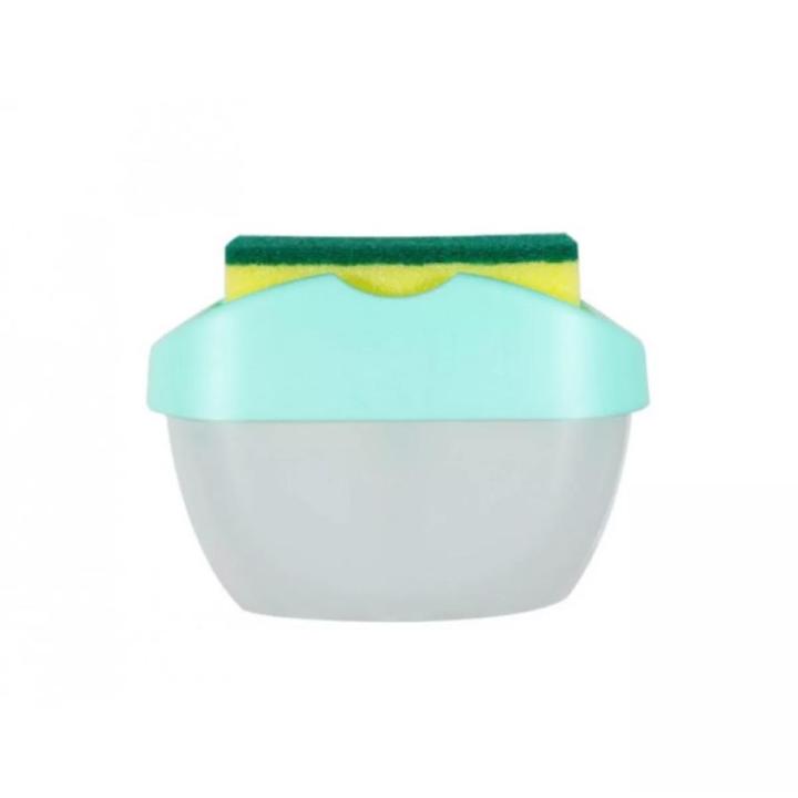 Liquid Soap Dispenser Soap Pump Sponge Caddy Holder Creative Hand Press Kitchen Dish Soap Dispenser with Washing Sponge