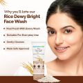 Mamaearth Rice Dewy Bright Face Wash with Rice water & Niacinamide 100ml INDIAN. 